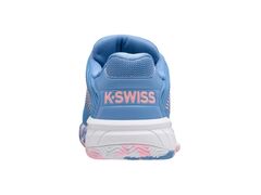 Детские теннисные кроссовки K-Swiss Hypercourt Express 2 HB Junior - silver lake blue/white/orchid pink