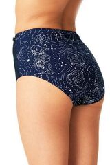 Трусы слипы женские 2 шт. в упаковке KEY LPF 911_Темно-синий + белый