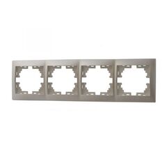 MIRA 701 3000 149 Рамка 4гор жемч/бел вст.с/у