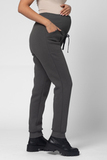 Утепленные спортивные брюки для беременных 12235 серый