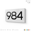 Номер на дверь 984, табличка на дверь для офиса, квартиры, кабинета, аудитории, склада, белая 120х70 мм, Айдентика Технолоджи