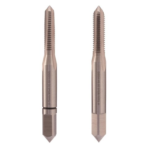 Метчик М 3,0х0,35 (Комплект 2шт) DIN2181 HSS-G 6h 40мм a=2,7 H-Tools 235030HT