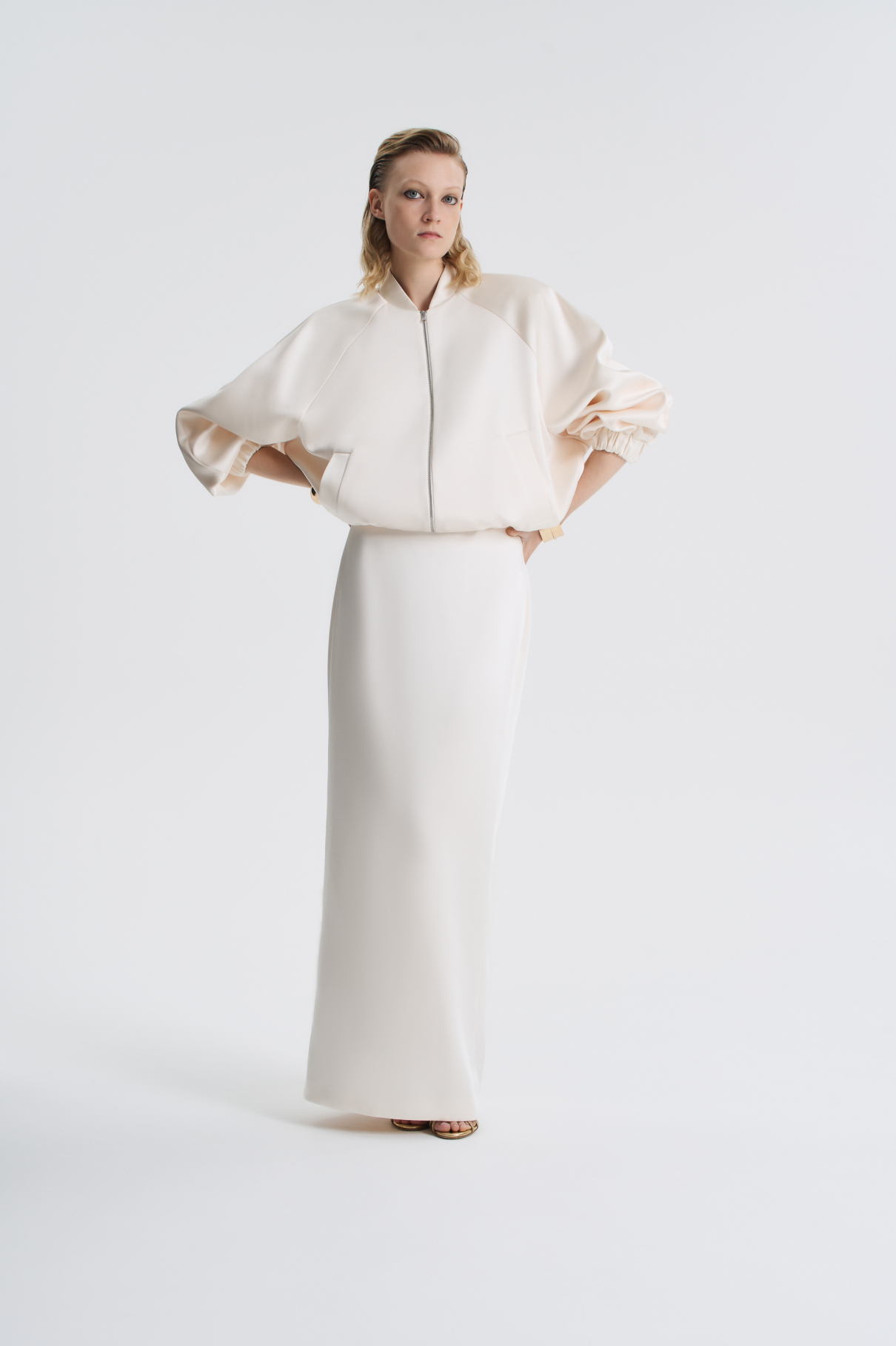 Юбка макси из тафты