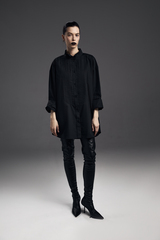 Рубашка-фрак унисекс, черный