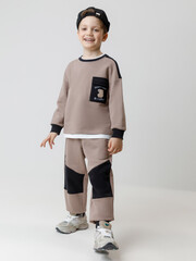 джемпер  для мальчика  КР 302772/древесный к644