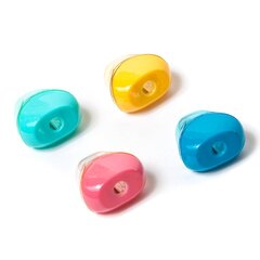 
          Точилка пластиковая Alingar, 1 отверстие, фигурная, с контейнером, цвет ассорти, пластиковая банка