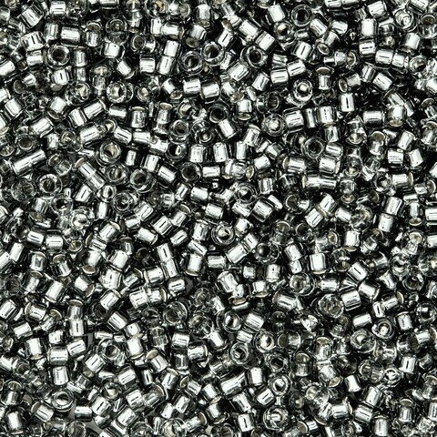 Японский бисер TOHO Treasure (№29), с внутренним серебрением, прозрачный