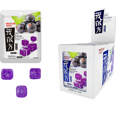 Мармелад жевательный «Смородиновые кубики» 1кор*12бл*20шт, 20гр