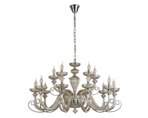 Подвесная люстра Newport ANNETTE 8620+5/C chrome cognac, М0071595