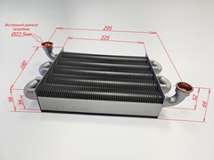 Теплообменник основной для AMULET Atmo D/Turbo D/S/SB (24кВт) (арт. S22013.0220-032C)