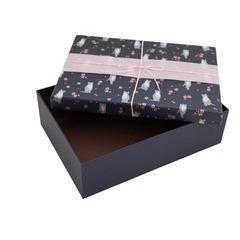 Коробка одиночная, Прямоугольник, Кошечки, 26*19*8 см, 1 шт.