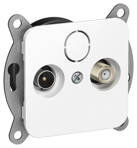 FLITE Роз. 2-я TV+SAT экр. оконечная РТВс-2-1-1-ФлБ бел. IEK