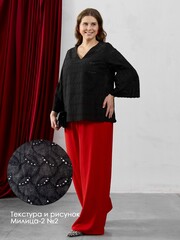 Блузка Милица-2 Виотекс ЧЁРНЫЙ -2