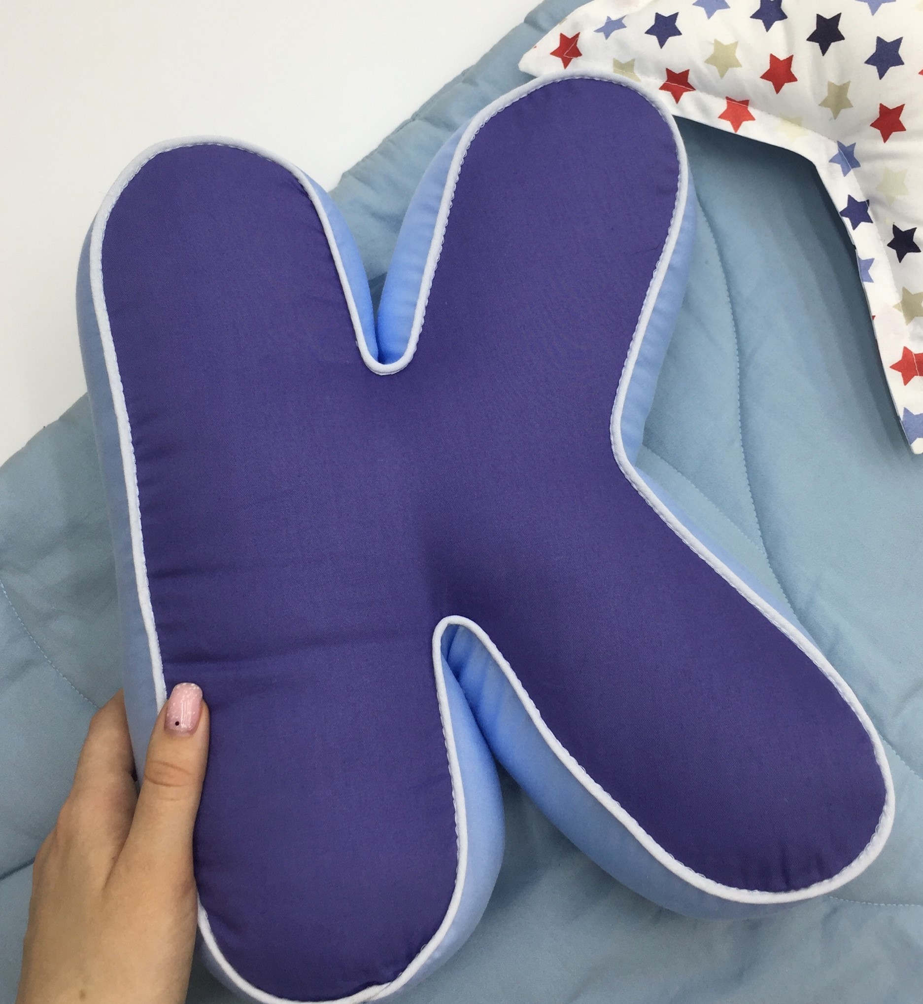 Шьем буквы-подушки | Как сделать выкройку и сшить такую подушку