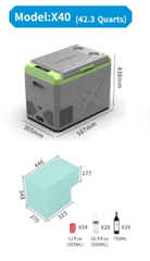 Компрессорный автохолодильник Alpicool X40 (12V/24V/220V, 40л)