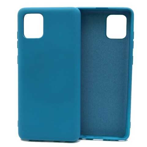 Силиконовый чехол Silicone Cover для Samsung Galaxy Note 10 Lite 2020 (Синий)