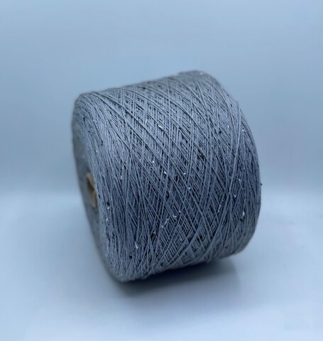Бобинная пряжа (пр.Италия), art-Carbon 350м/100гр. 100%Меринос, цвет-Серый твид, арт.23039