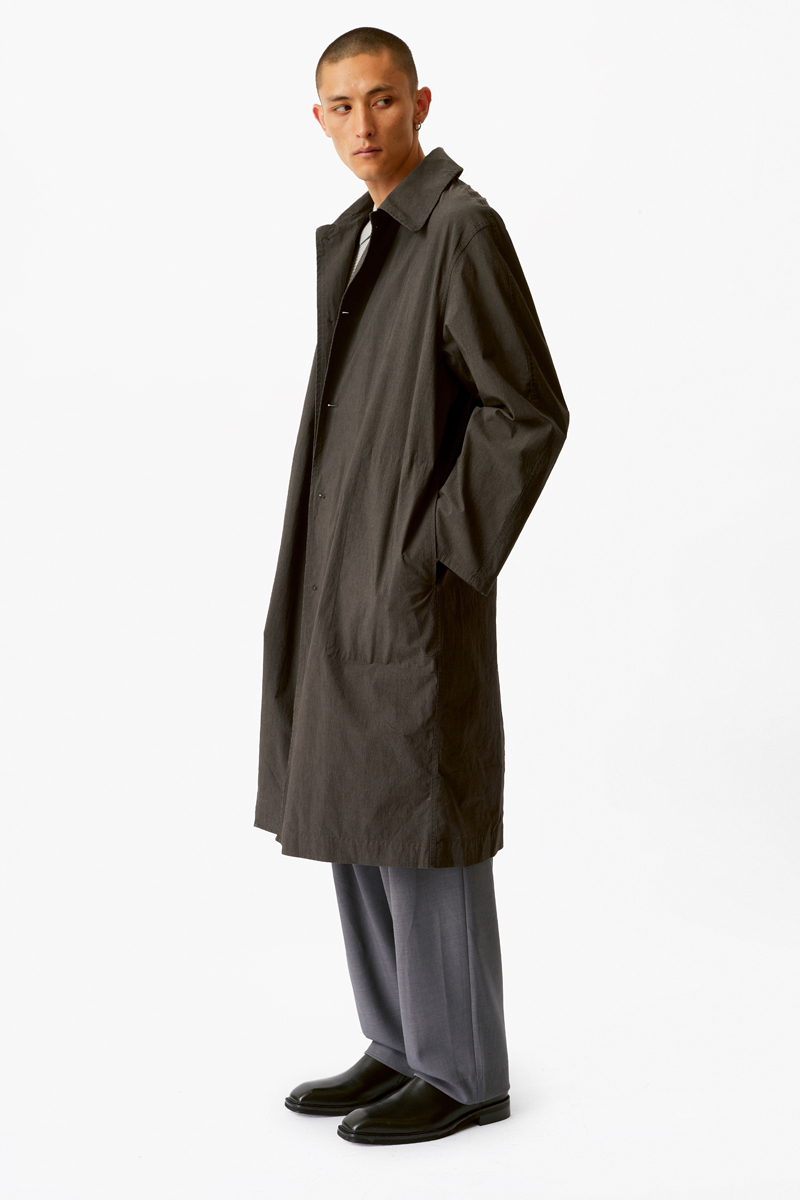 Темно-коричневый хлопковый тренч Heathen