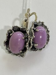 Венга (серьги из серебра)