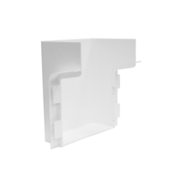 Короб маскировочный для плинтуса ПВХ Smartprofile Aqua белый 100х70х120 мм