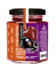 Мармелад Вишня с черной смородиной и черноплодной рябиной ФИТНЕС-ЛИНИЯ 200 г  БЕЗ САХАРА Сам бы ел