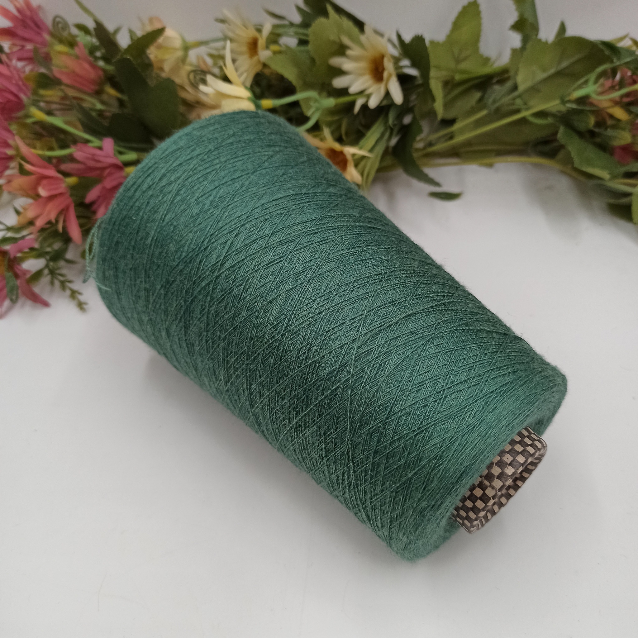 Zefiro Cariaggi 3000м/100гр Меринос с кашемиром и шелком Зеленый 34001/85019