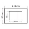 Abber AC1100T-AC0105-AC0120NG Комплект подвесной унитаз Abber Bequem AC1100T белый с инсталляцией AC0105 и кнопкой AC0120NG никель