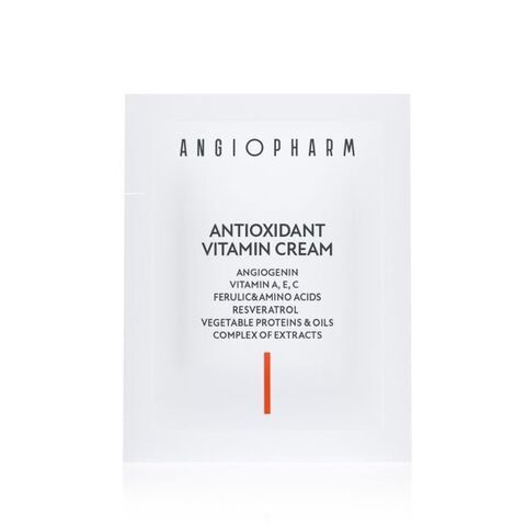 ANGIOPHARM АНТИОКСИДАНТНЫЙ КРЕМ С ВИТАМИНАМИ А, Е, С, 3 мл | ANTIOXIDANT VITAMIN CREAM