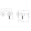 63581#149 Gessi Ingranaggio Встраиваемый  смеситель с изливом. (внешние части), цвет: Finox Brushed Nickel