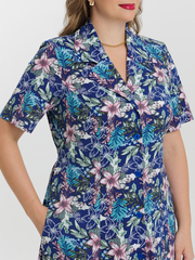 4536 Халат на пуговицах