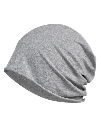 Картинка шапка-бини Skully Wear DDM-333 light heather grey - 5