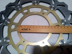 Диск тормозной передний лепестковый на BMW F 700 / 800 / G 650 золотой