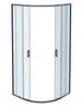 Aquatek AQ ARI RO 09020GM AQ ARI RO 09020GM Душевой уголок 1/4 круга, двери раздвижные 900x900x2000, профиль оружейная сталь, стекло прозрачное