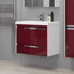 Aquanet 212928 Тумба с раковиной Aquanet Тиволи 90 бордо (212928) фото