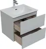 Aquanet 274127 Тумба с раковиной Алвита new 60 2 ящ. цв. серый (274127)