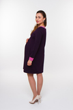 Платье для беременных 07963 фиолетовый