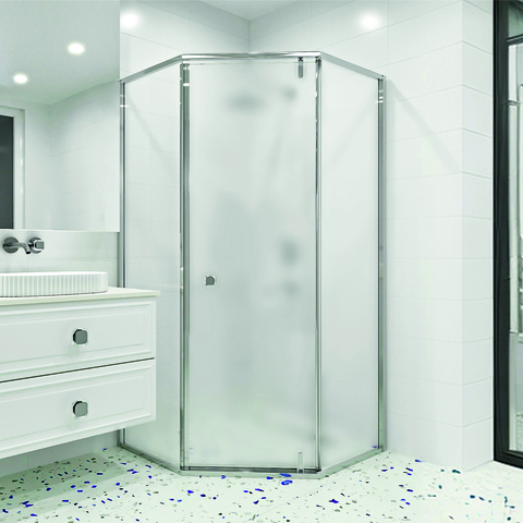 RGW 350608899-21 Душевой уголок 90*90*195 RGW HO-088 Трапеция/Хром/Матовое/8 мм (2 уп.)