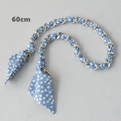 Ручка из цепочки(серебро) с платком S-40