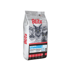 Сухой корм для стерилизованных кошек с курицей Blitz Classic Chicken Adult Sterilised Cat All Breeds 10кг