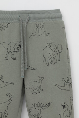 брюки  для мальчика  КР 400670/зеленый чай,динозавры к552