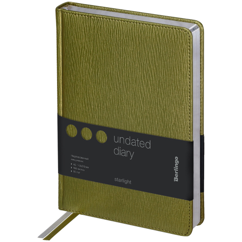 Ежедневник недатированный, А5, 160л., кожзам, Berlingo 