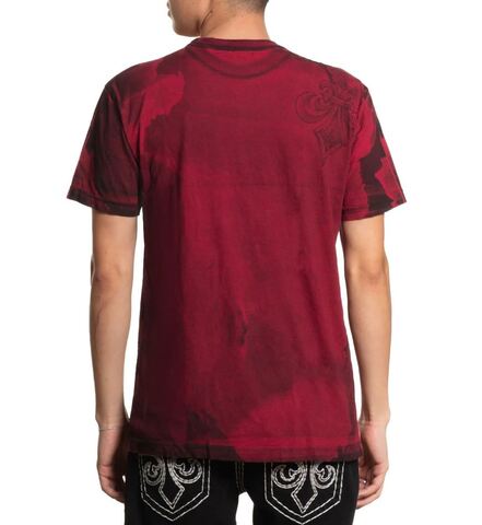 Affliction | Футболка мужская Vengeance Tee CHILI PEPPER A29077 сзади