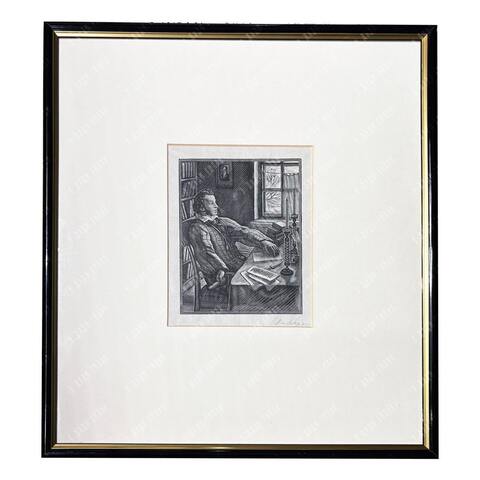 Фаворский В. А. Портрет А. С. Пушкина. Бумага, ксилография. 1955