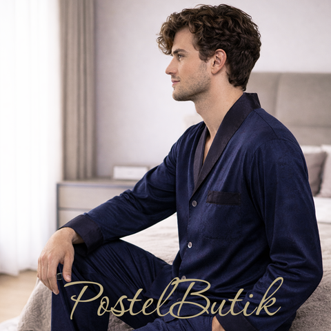 Пижама мужская Zimmerli Blue Black 4737