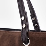 Сумка Саломея 168 эко-замша шоколад