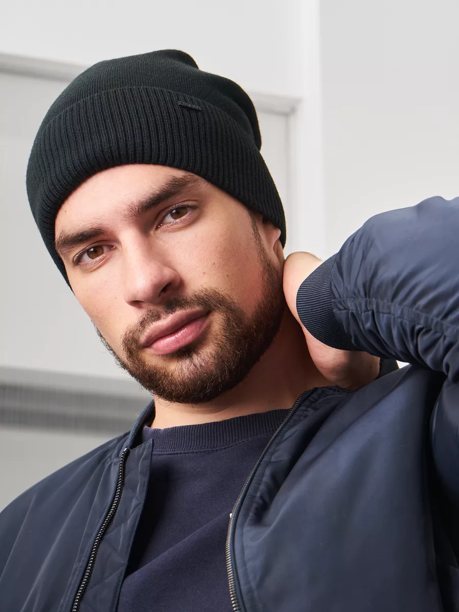 Шапка бини зимняя весенняя с флисом