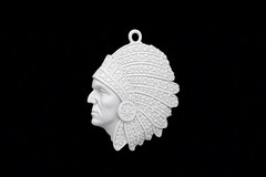 Силиконовый молд Индеец