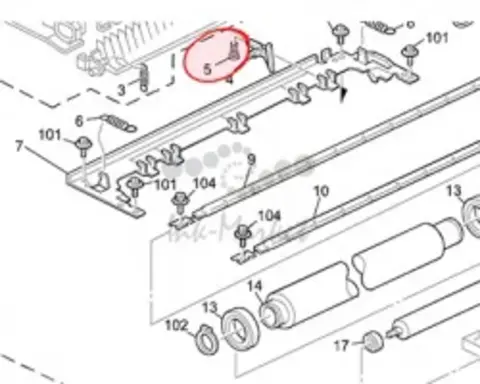 Пружина на сжатие отделителей Ricoh COMPRESSION SPRING:STRIPPER PAWLS (AA063697 | AA06-3697)