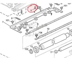 Пружина на сжатие отделителей Ricoh COMPRESSION SPRING:STRIPPER PAWLS (AA063697 | AA06-3697)