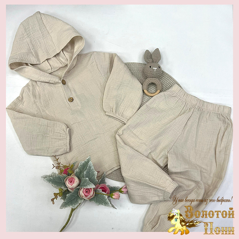 Костюм хл/муслин детский (1-4) 260622-U-9049